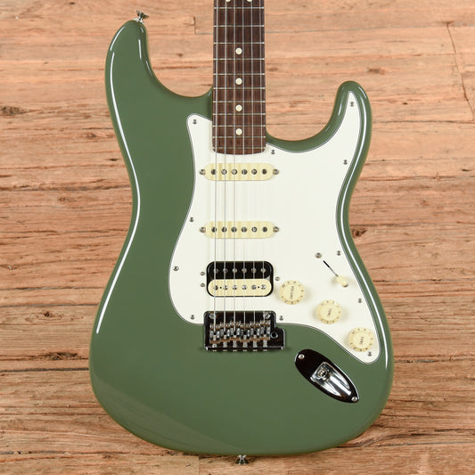 Fender American Professional Stratocaster HSS Shawbucker Antique Olive 2019 Electric Guitars