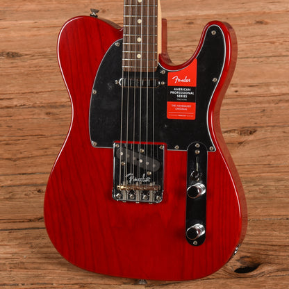 Fender American Professional Telecaster Crimson Red Transparent 2017 Electric Guitars