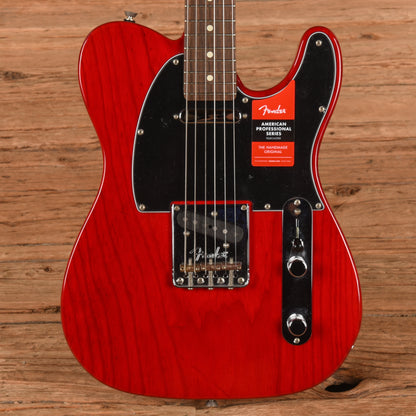 Fender American Professional Telecaster Crimson Red Transparent 2017 Electric Guitars
