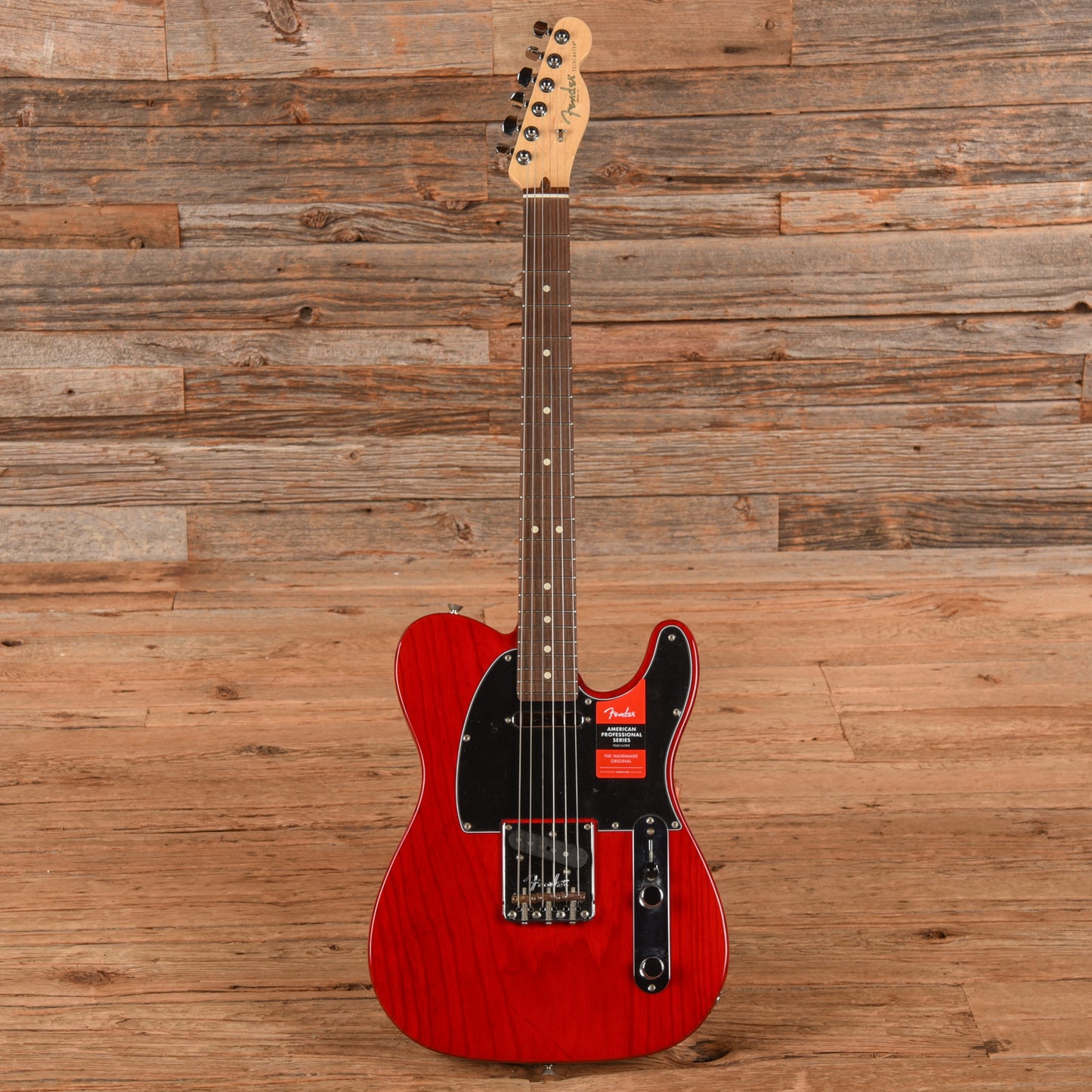 Fender American Professional Telecaster Crimson Red Transparent 2017 Electric Guitars
