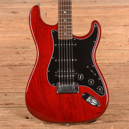 Fender American Select Mahogany Stratocaster HSS Crimson Red Transparent 2007 Electric Guitars
