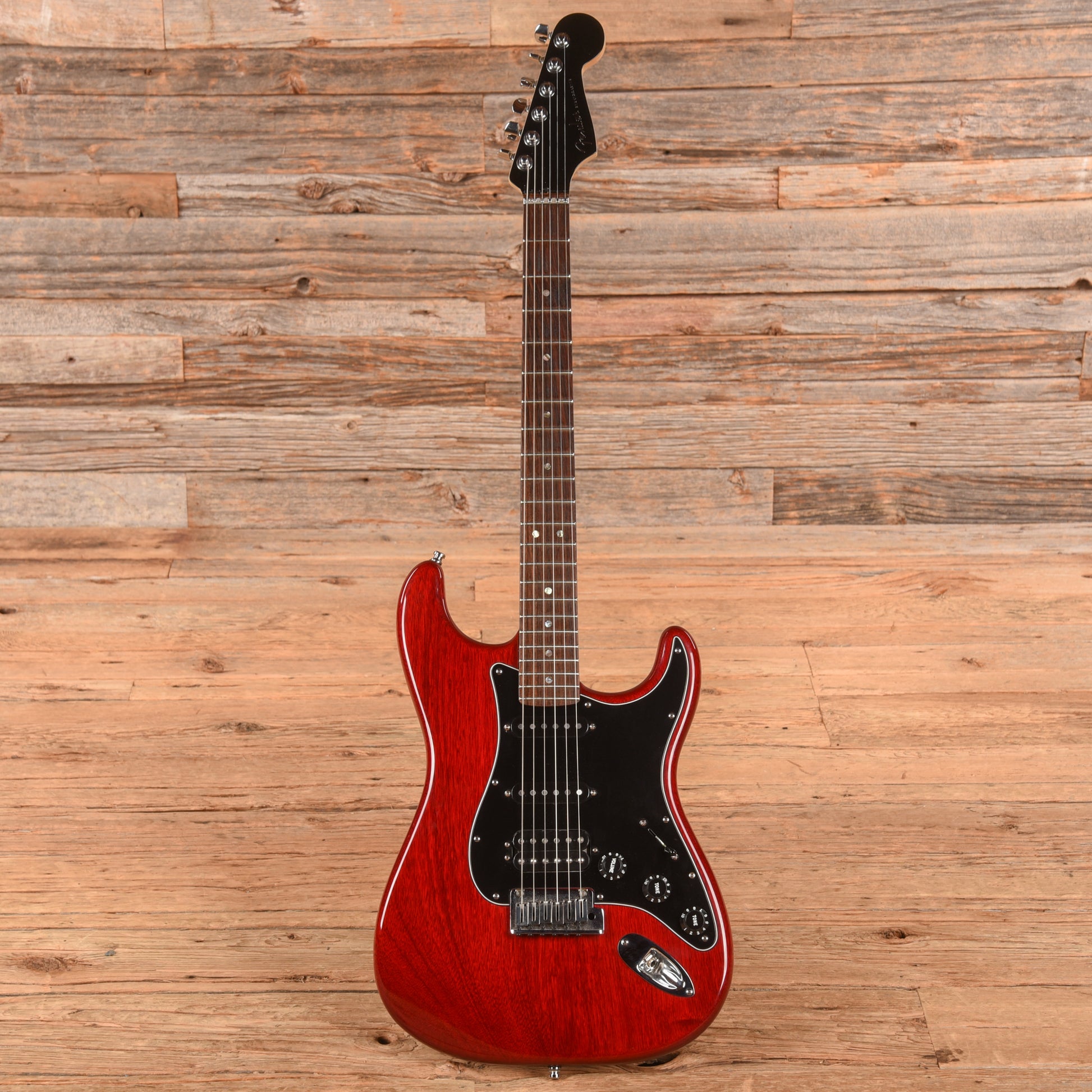 Fender American Select Mahogany Stratocaster HSS Crimson Red Transparent 2007 Electric Guitars
