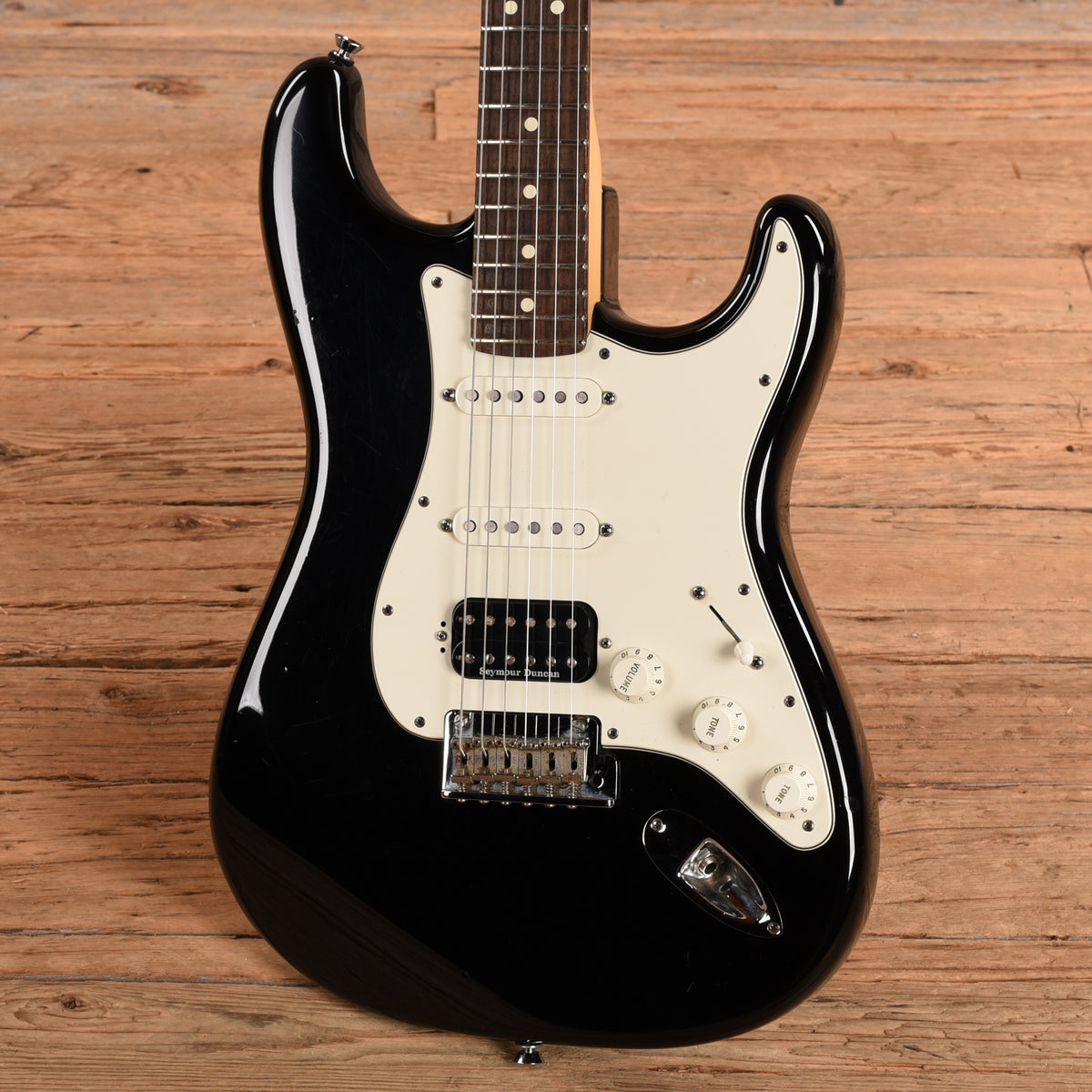 Fender American Standard Stratocaster HSS Black 2011 Electric Guitars