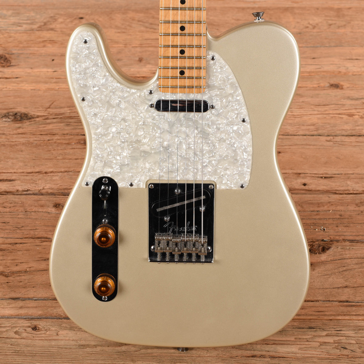 Fender American Std Telecaster 60th Anniversary (Lefty) Gold 2011 LEFTY Electric Guitars