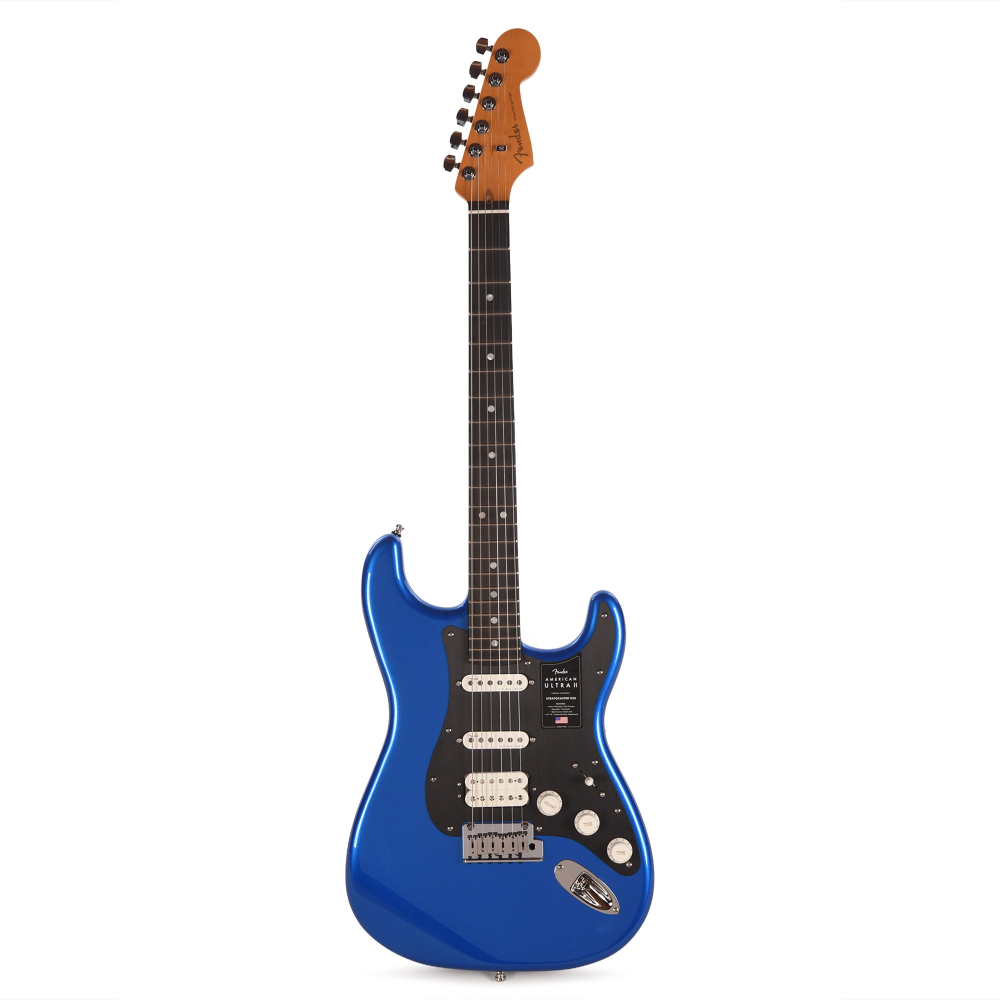 Fender American Ultra II Stratocaster HSS Noble Blue Electric Guitars
