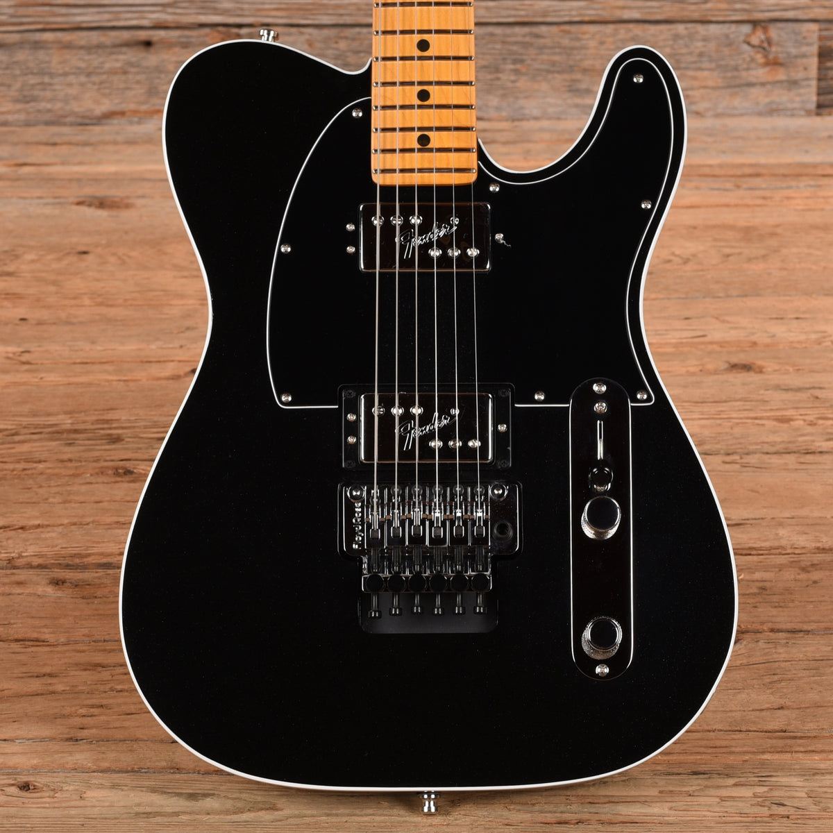 Fender American Ultra Luxe Telecaster HH Floyd Mystic Black 2023 Electric Guitars