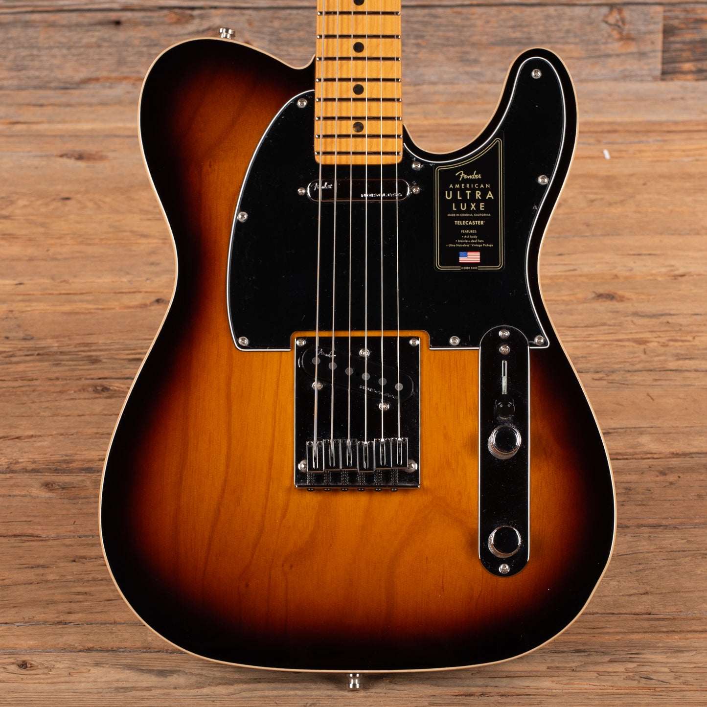 Fender American Ultra Luxe Telecaster Sunburst 2025 Electric Guitars