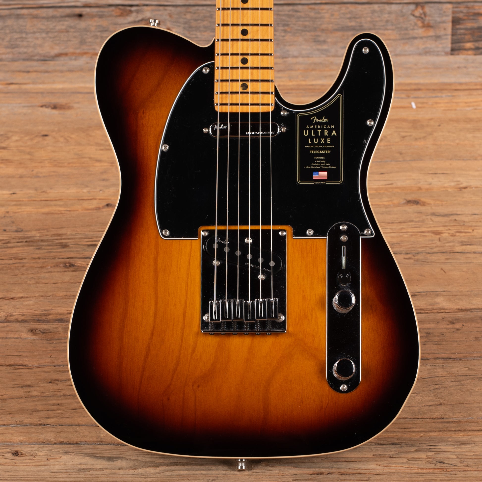 Fender American Ultra Luxe Telecaster Sunburst 2025 Electric Guitars