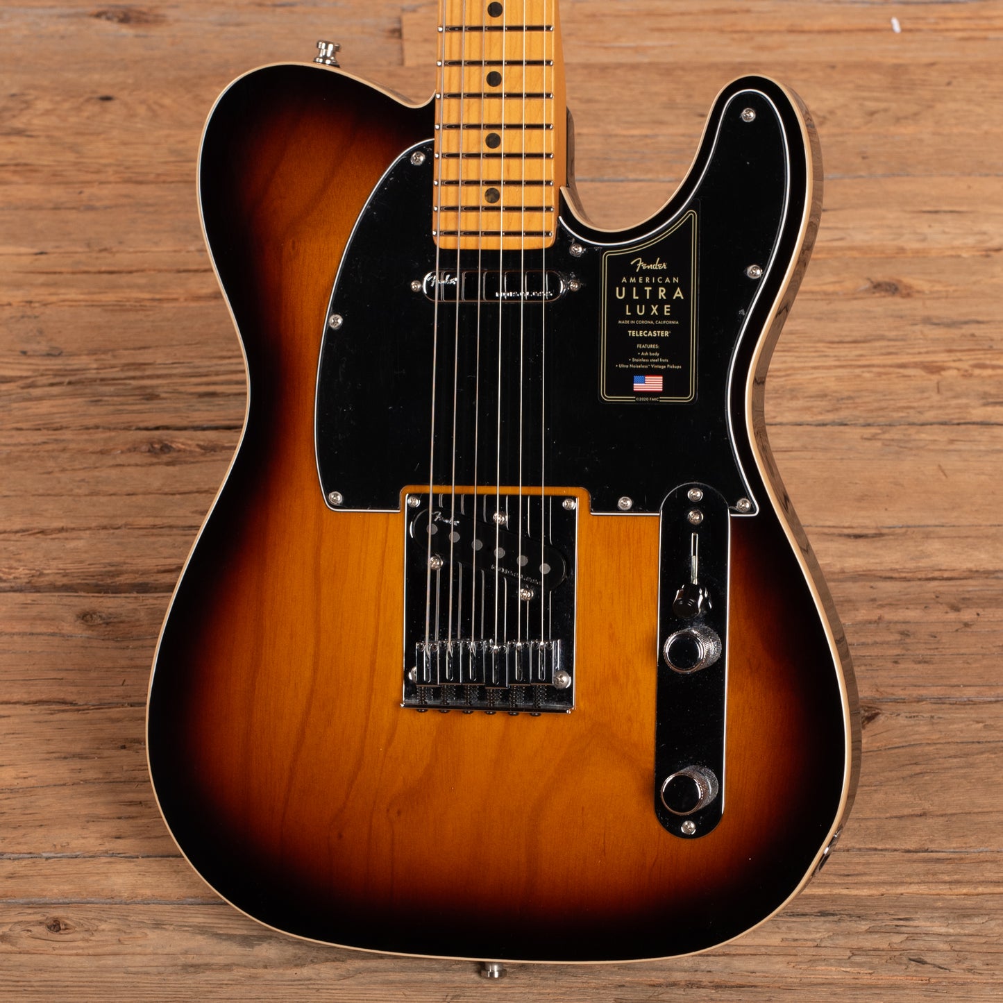 Fender American Ultra Luxe Telecaster Sunburst 2025 Electric Guitars