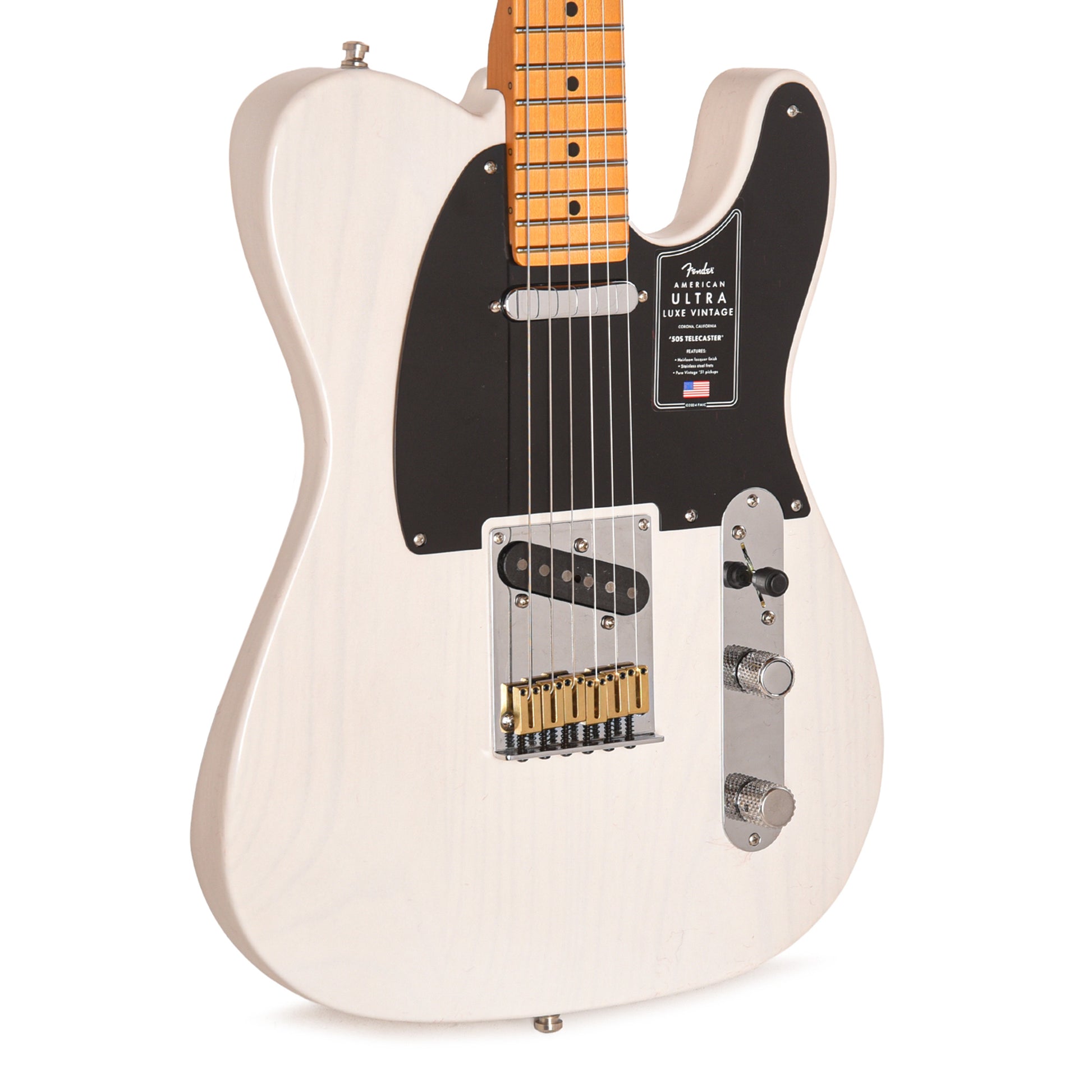 Fender American Ultra Luxe Vintage '50s Telecaster White Blonde Electric Guitars