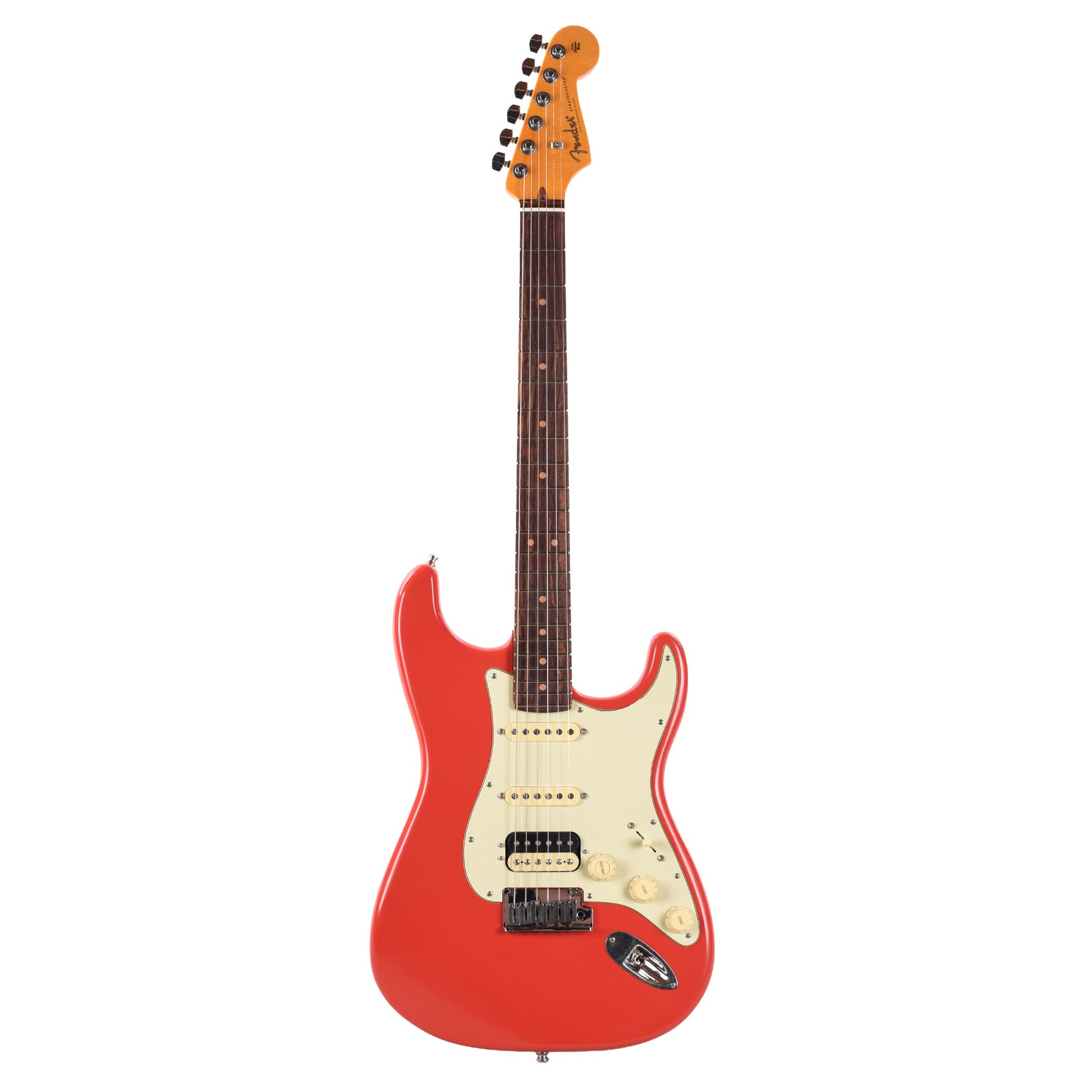 Fender American Ultra Luxe Vintage '60s Stratocaster HSS Fiesta Red Electric Guitars
