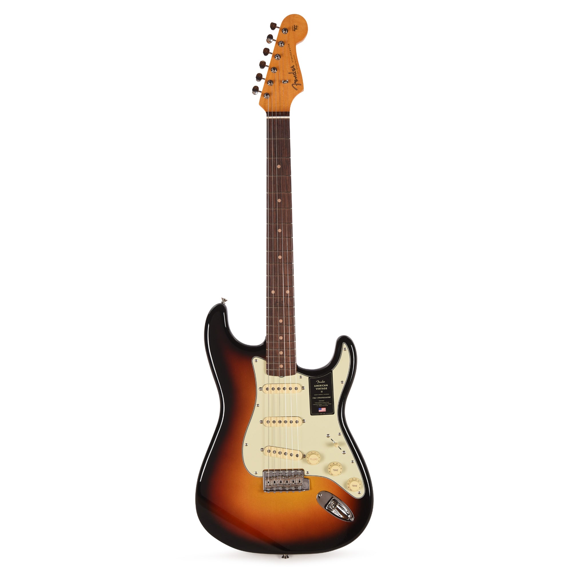 Fender American Vintage II 1961 Stratocaster 3-Color Sunburst Electric Guitars