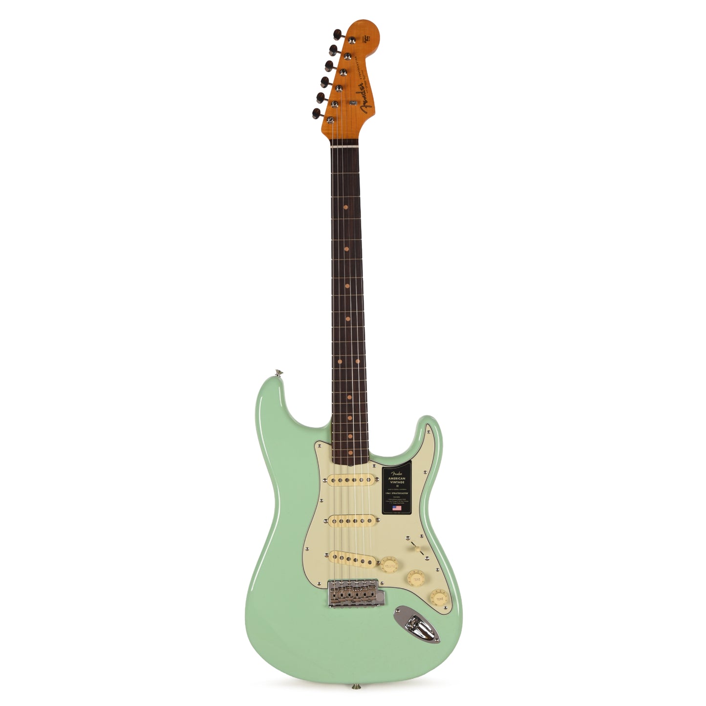 Fender American Vintage II 1961 Stratocaster Surf Green Electric Guitars