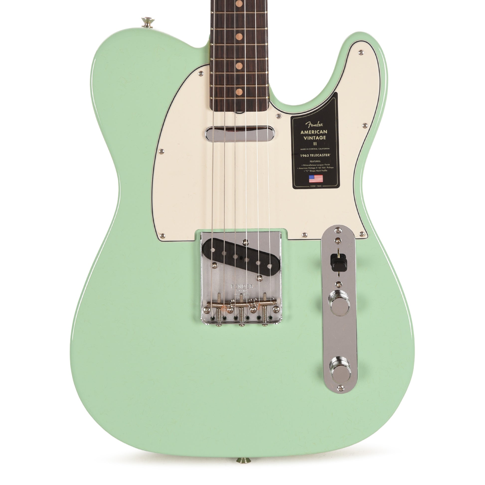 Fender American Vintage II 1963 Telecaster Surf Green Electric Guitars