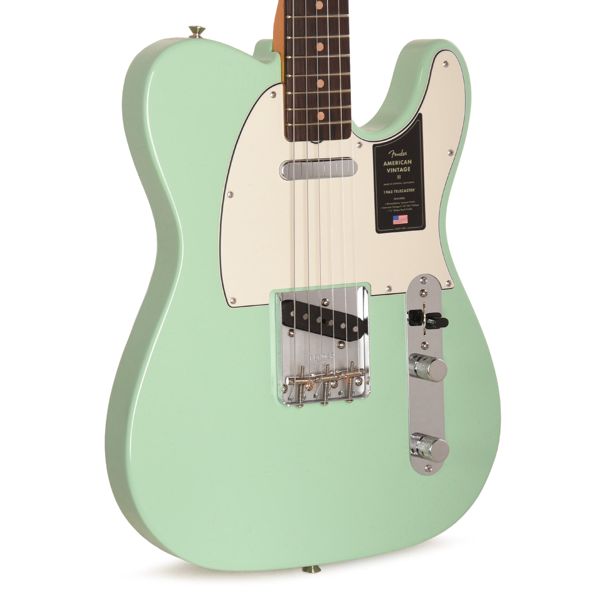 Fender American Vintage II 1963 Telecaster Surf Green Electric Guitars