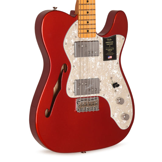 Fender American Vintage II 1972 Telecaster Thinline Candy Apple Red Electric Guitars