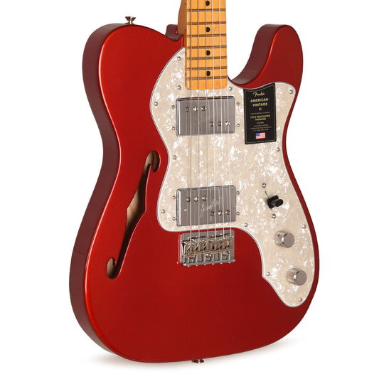 Fender American Vintage II 1972 Telecaster Thinline Candy Apple Red Electric Guitars