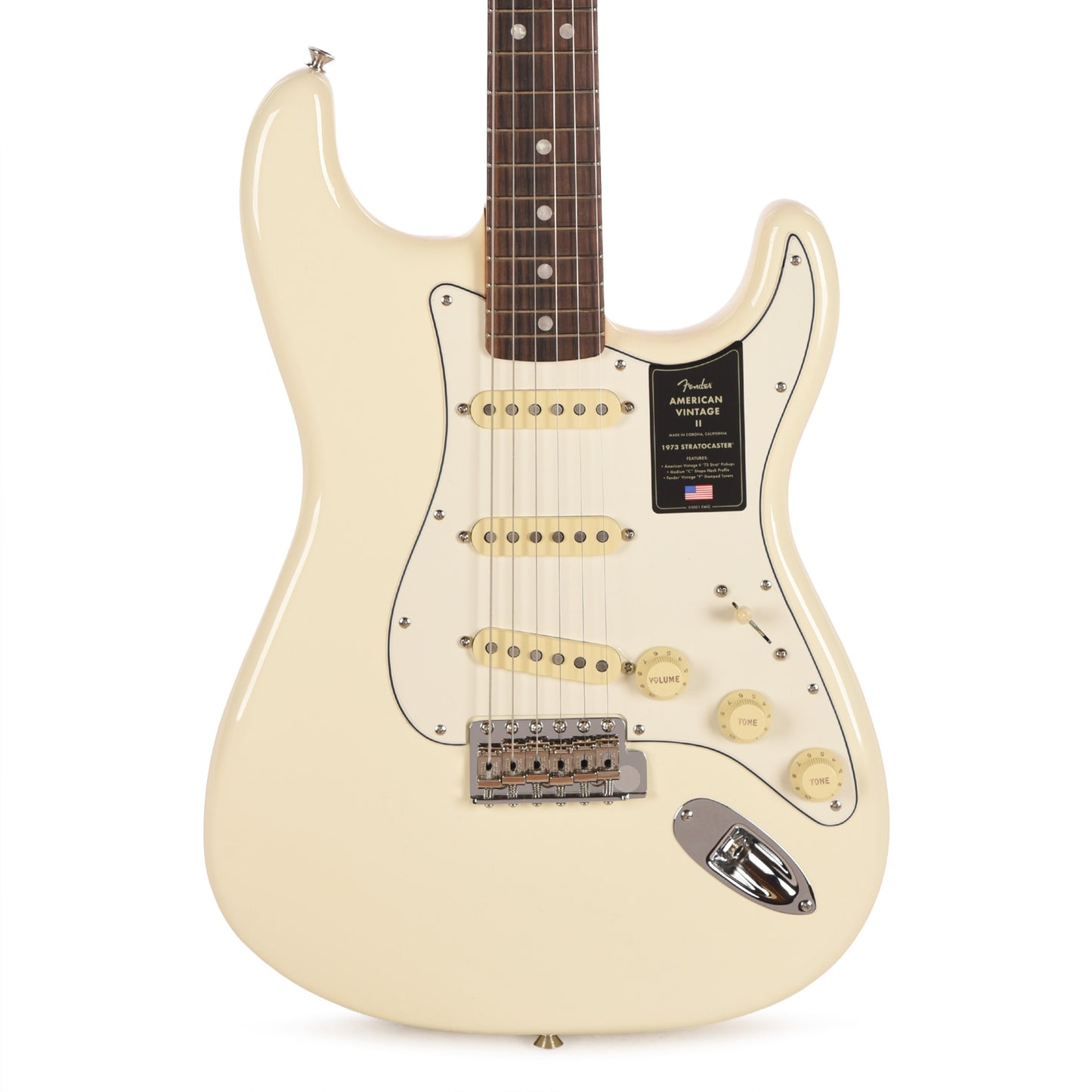 Fender American Vintage II 1973 Stratocaster Olympic White Electric Guitars