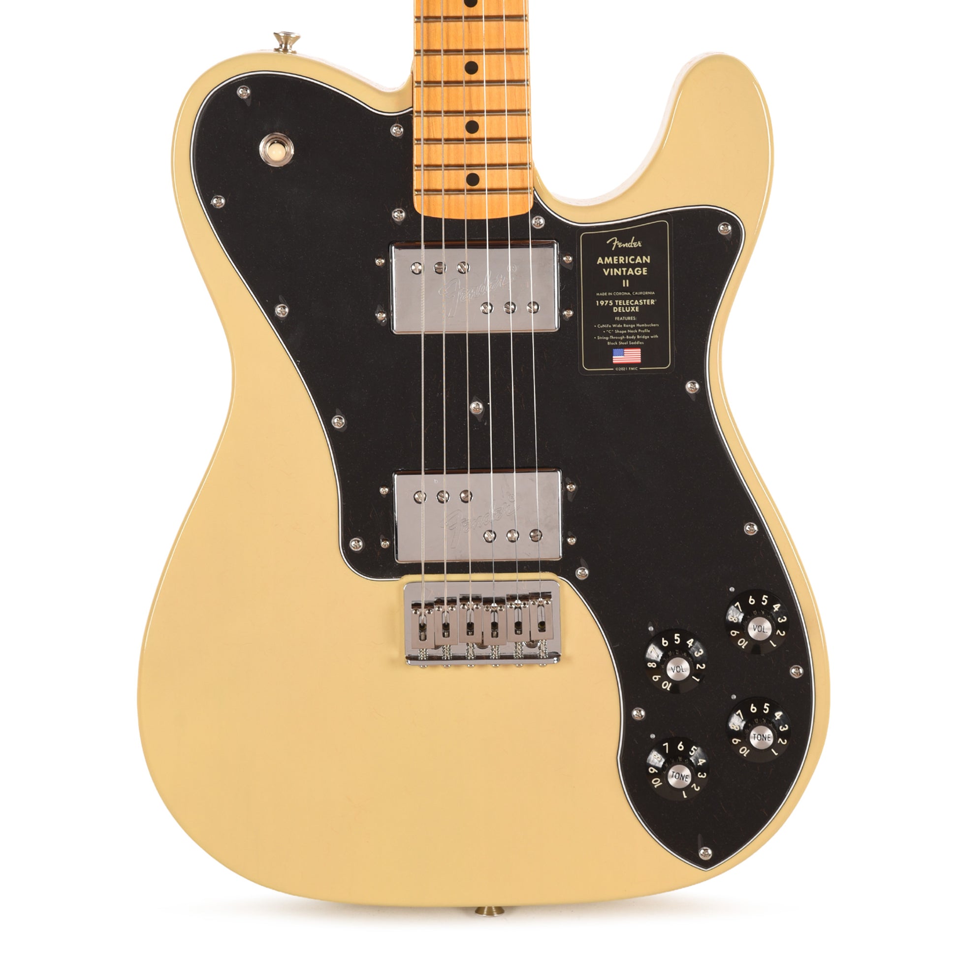 Fender American Vintage II 1975 Telecaster Deluxe Vintage Blonde Electric Guitars