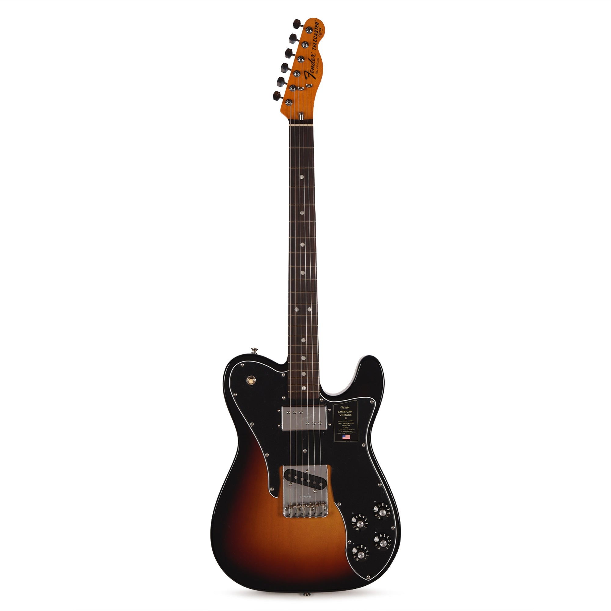 Fender American Vintage II 1977 Telecaster Custom 3-Color Sunburst Electric Guitars