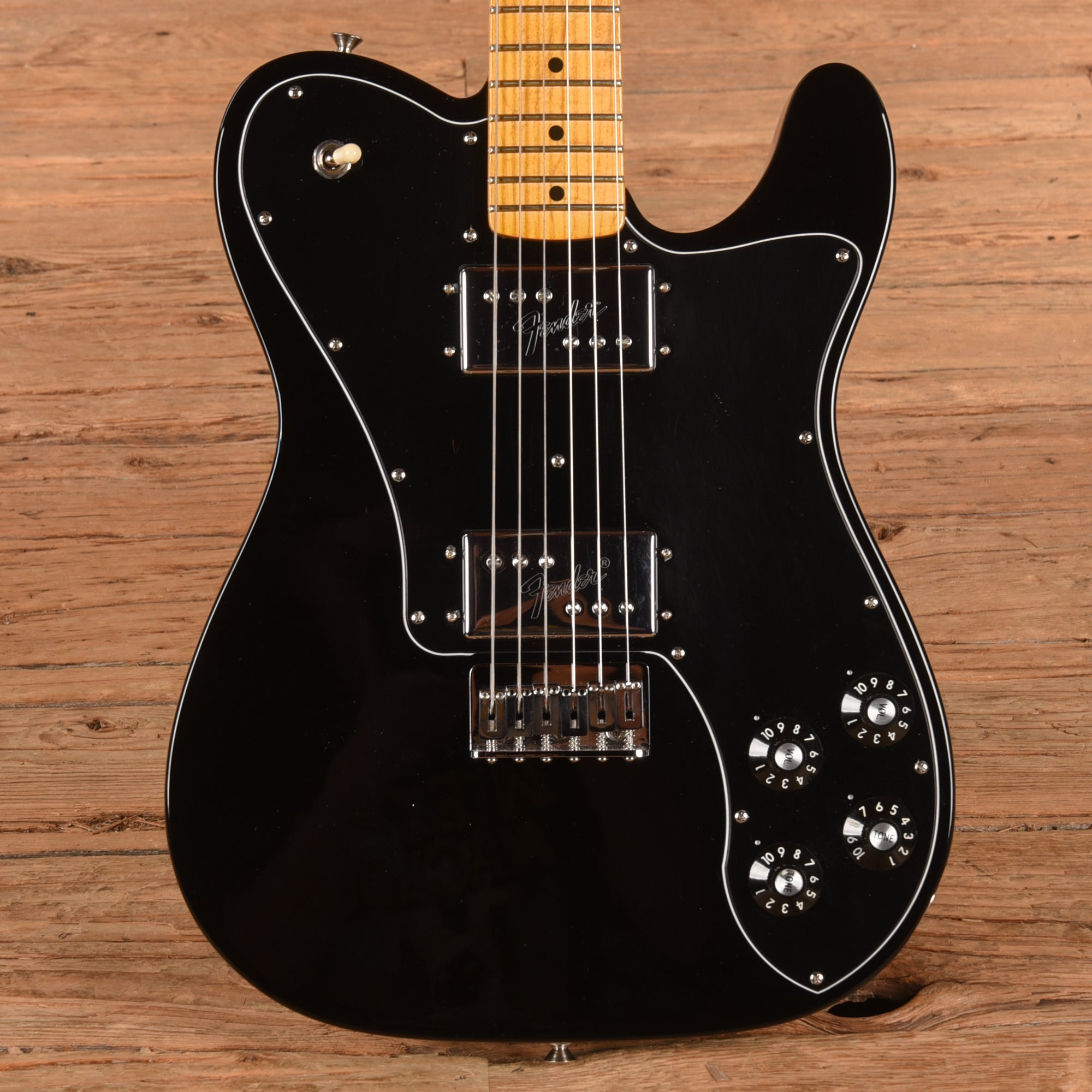 Fender American Vintage II '75 Telecaster Deluxe Black 2022 Electric Guitars