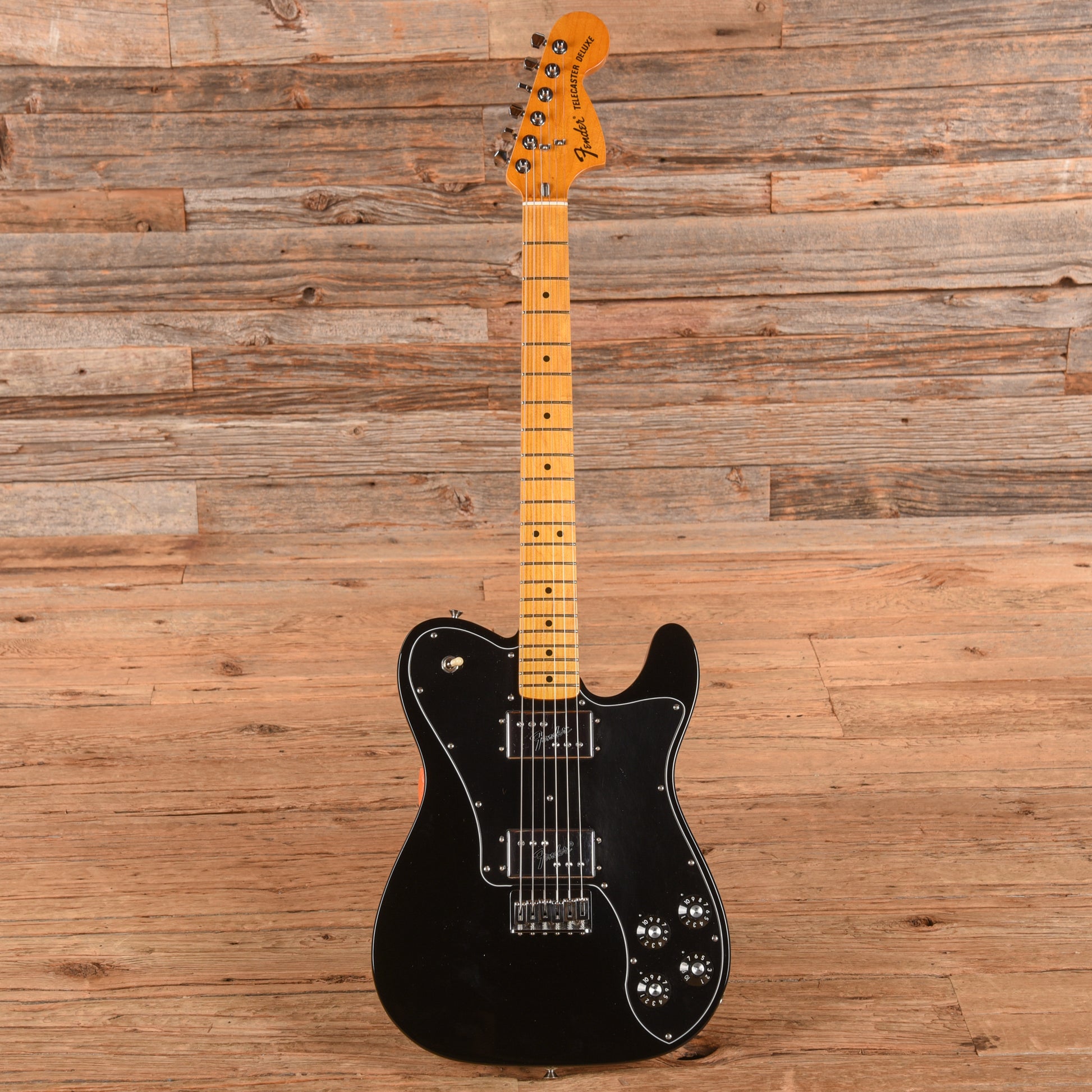 Fender American Vintage II '75 Telecaster Deluxe Black 2022 Electric Guitars