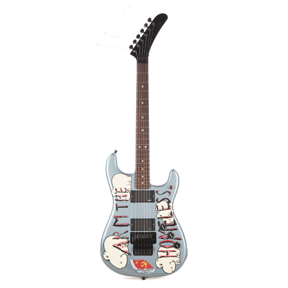Fender Artist Tom Morello "Arm The Homeless" Blue Ice Metallic w/"Arm The Homeless" Artwork Electric Guitars