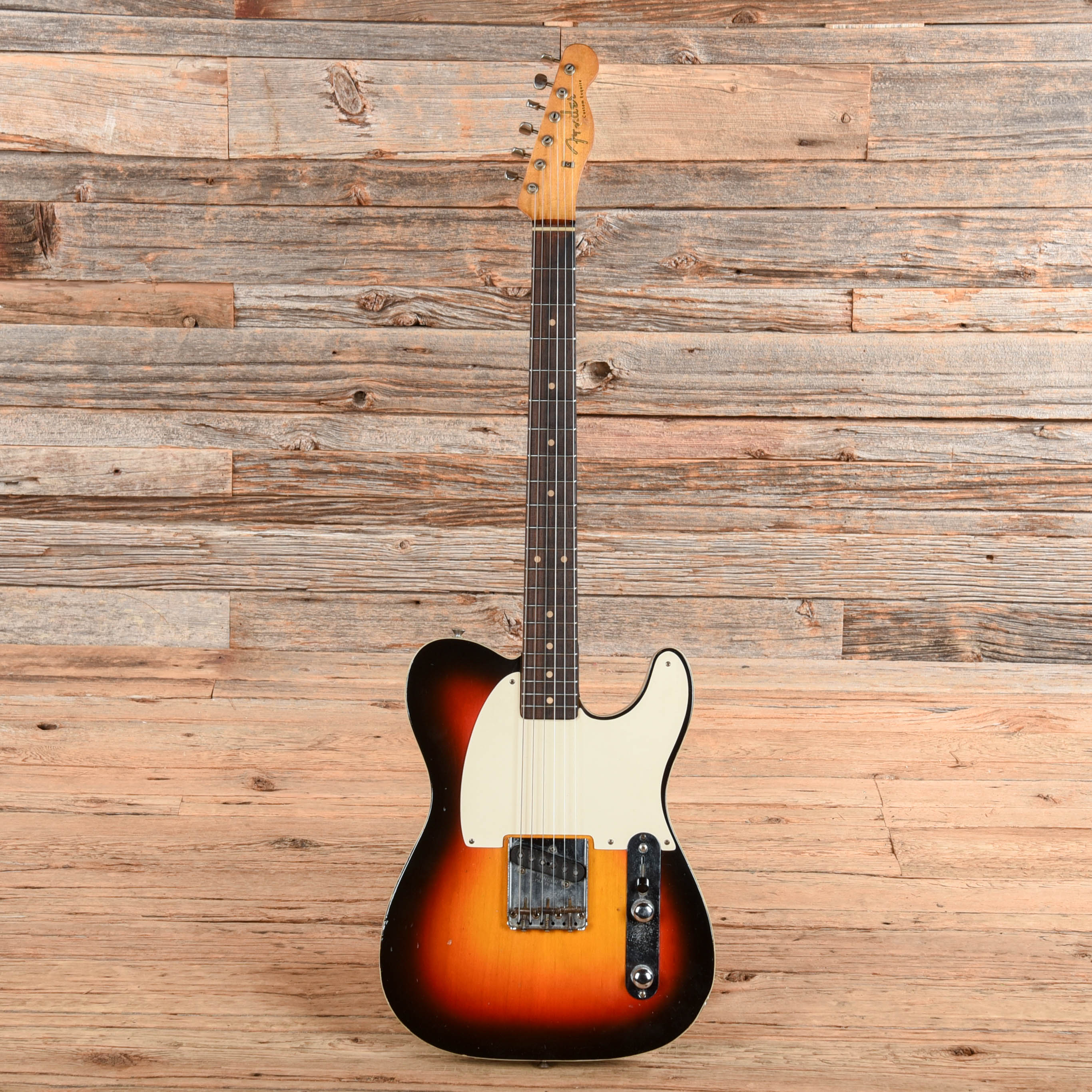 Fender Custom Esquire Sunburst Refin 1961 Electric Guitars