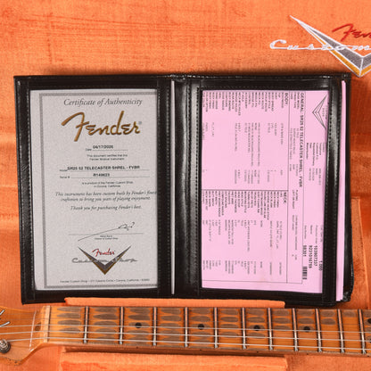 Fender Custom Shop 1952 Telecaster Faded Violin Burst Super Heavy Relic w/Hand-Wound '50/'51 Blackguard Pickups Electric Guitars