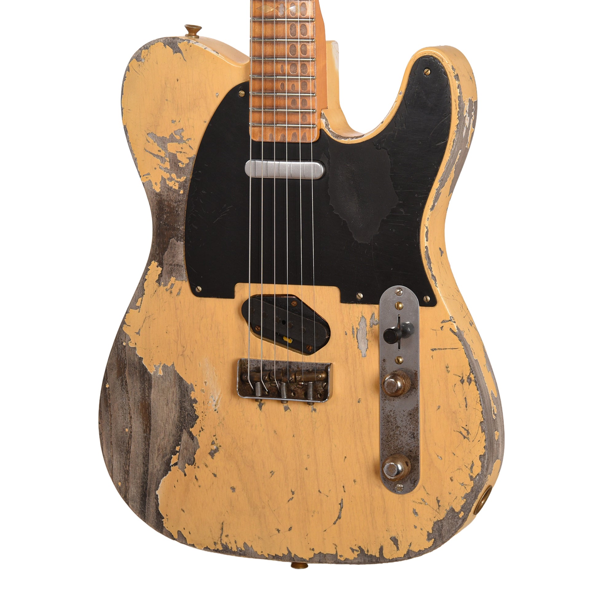 Fender Custom Shop 1952 Telecaster Heavy Relic Faded Aged Nocaster Blonde Master Built by Austin MacNutt Electric Guitars