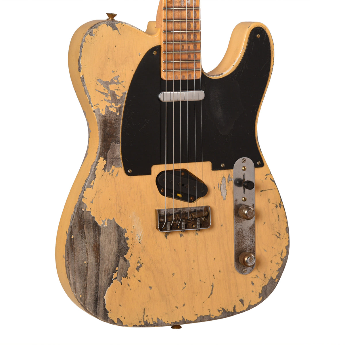 Fender Custom Shop 1952 Telecaster Heavy Relic Faded Aged Nocaster Blonde Master Built by Austin MacNutt Electric Guitars