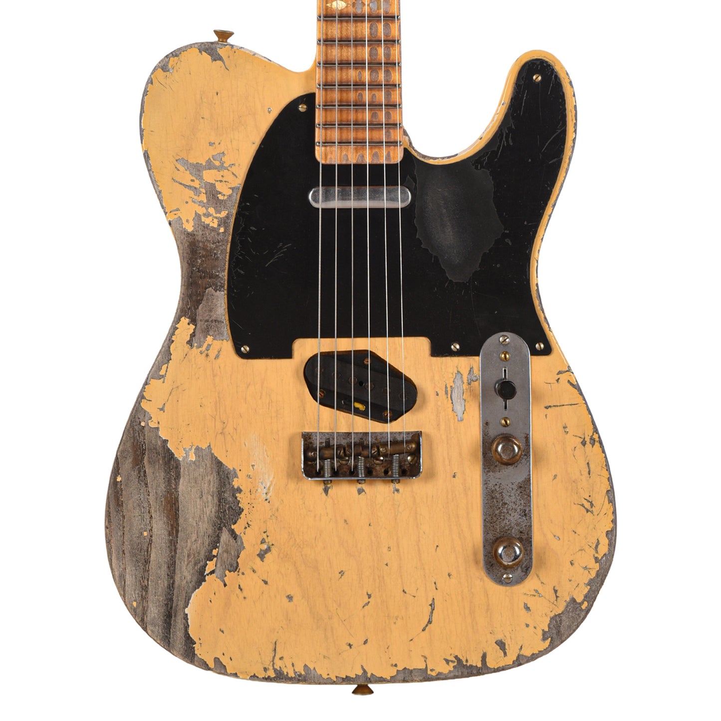 Fender Custom Shop 1952 Telecaster Heavy Relic Faded Aged Nocaster Blonde Master Built by Austin MacNutt Electric Guitars