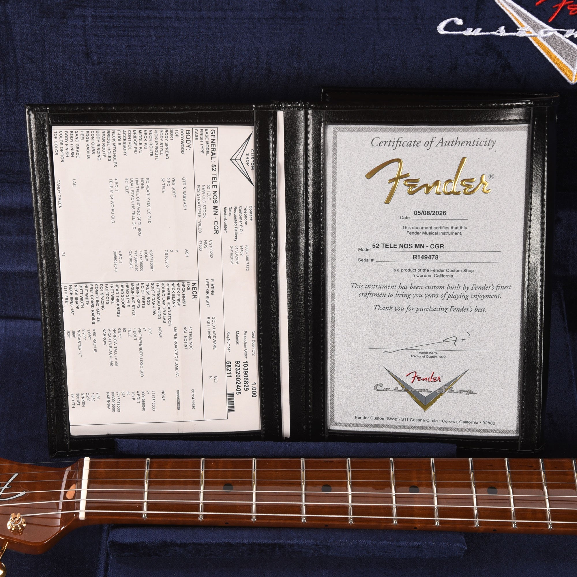 Fender Custom Shop 1952 Telecaster HS 