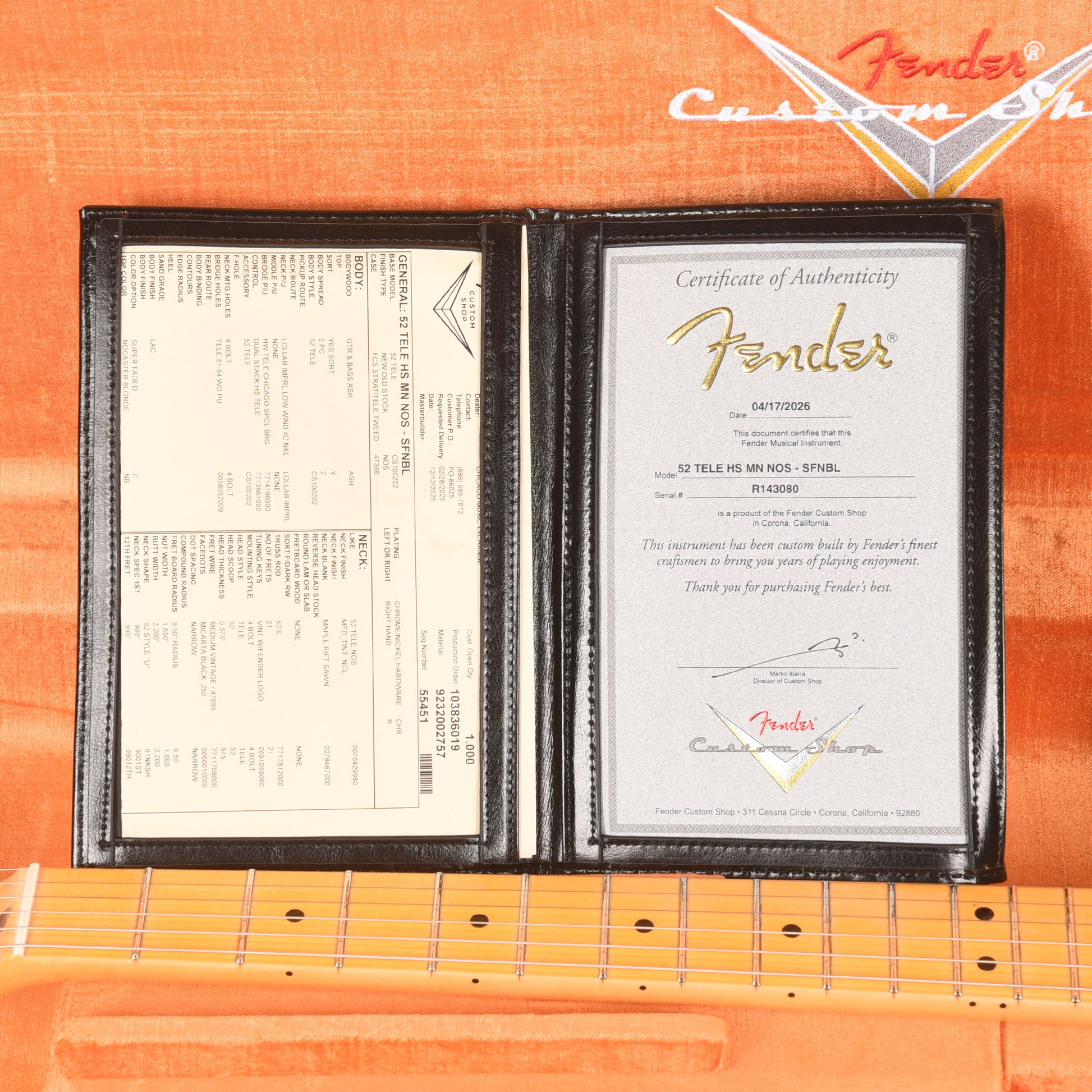 Fender Custom Shop 1952 Telecaster HS "Chicago Special" NOS Super Faded Nocaster Blonde Electric Guitars