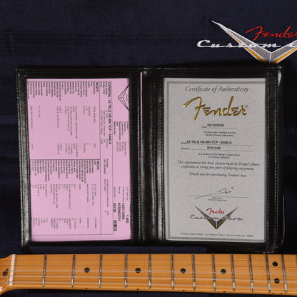 Fender Custom Shop 1952 Telecaster HS "Chicago Special" Time Capsule Super Aged Black Electric Guitars