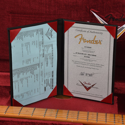 Fender Custom Shop 1956 Telecaster Deluxe Closet Classic Aged Black Master Built by Austin MacNutt Electric Guitars