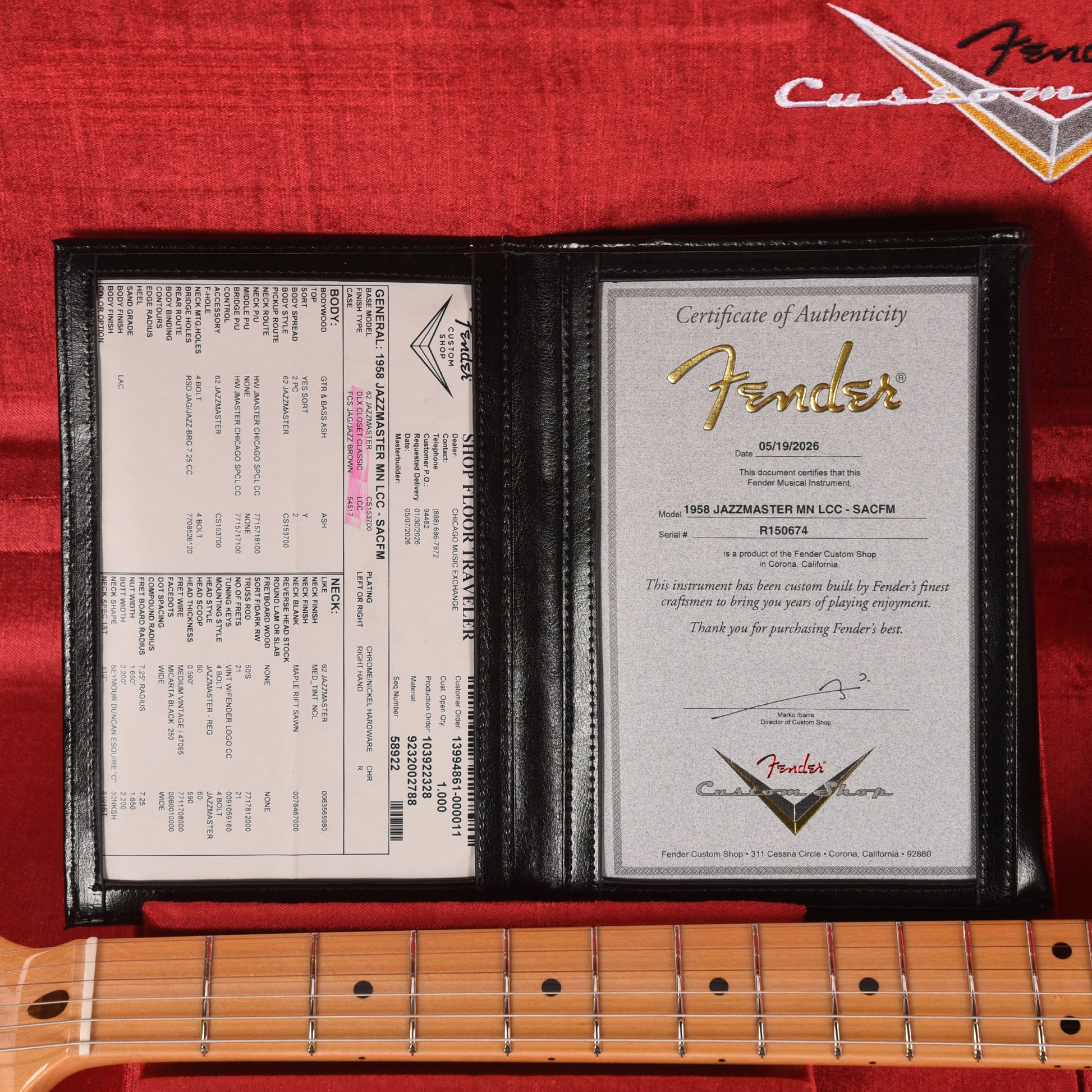 Fender Custom Shop 1958 Jazzmaster "Chicago Special" NOS Super Aged Charcoal Frost Metallic Electric Guitars