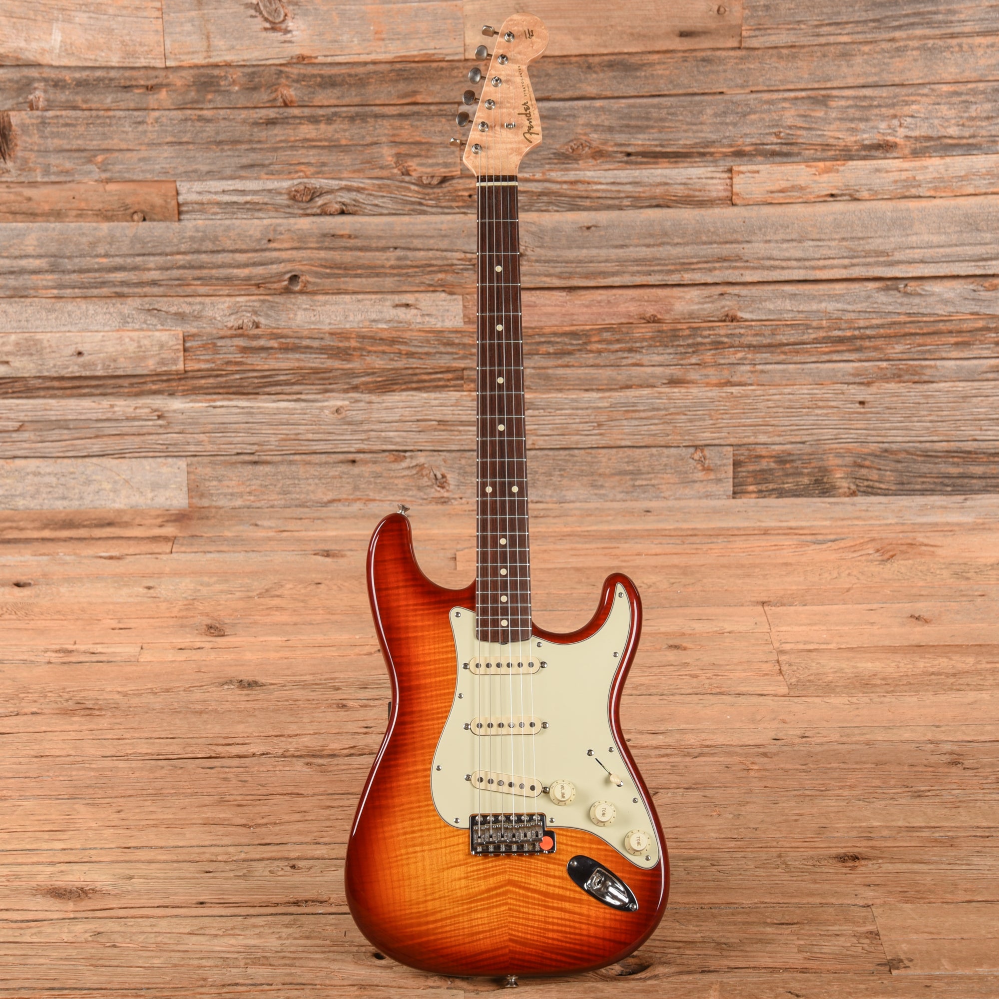 Fender Custom Shop 1960 FMT Stratocaster Reissue Aged Cherry Sunburst 1996 Electric Guitars