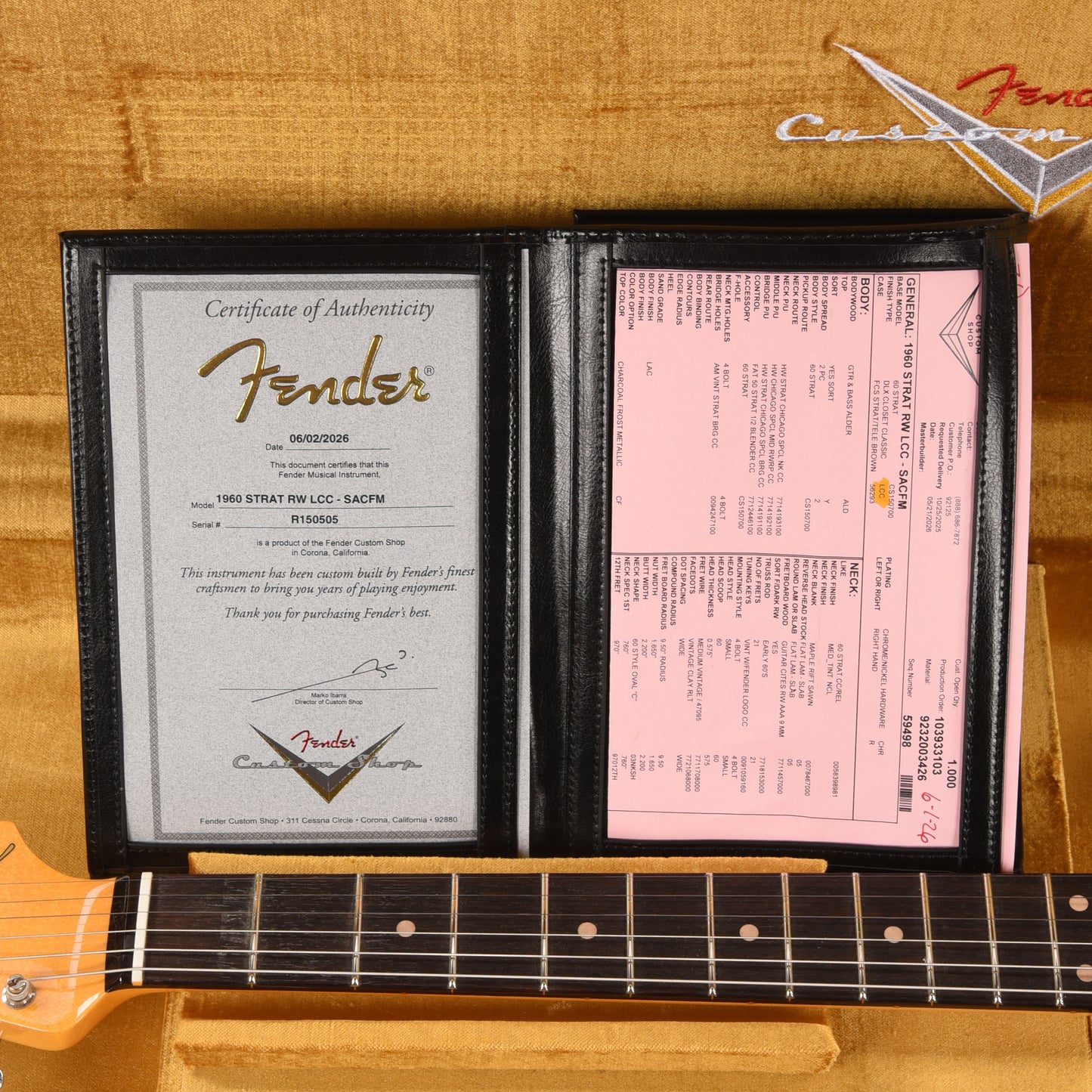 Fender Custom Shop 1960 Stratocaster "Chicago Special" Deluxe Closet Classic Super Aged Charcoal Frost Metallic Electric Guitars