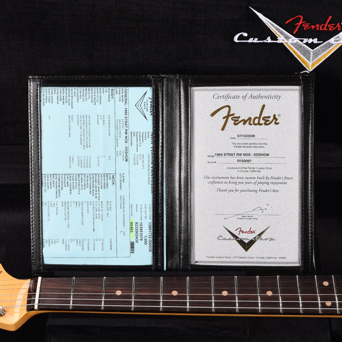 Fender Custom Shop 1960 Stratocaster "Chicago Special" NOS Super Dirty Sherwood Green Metallic Electric Guitars