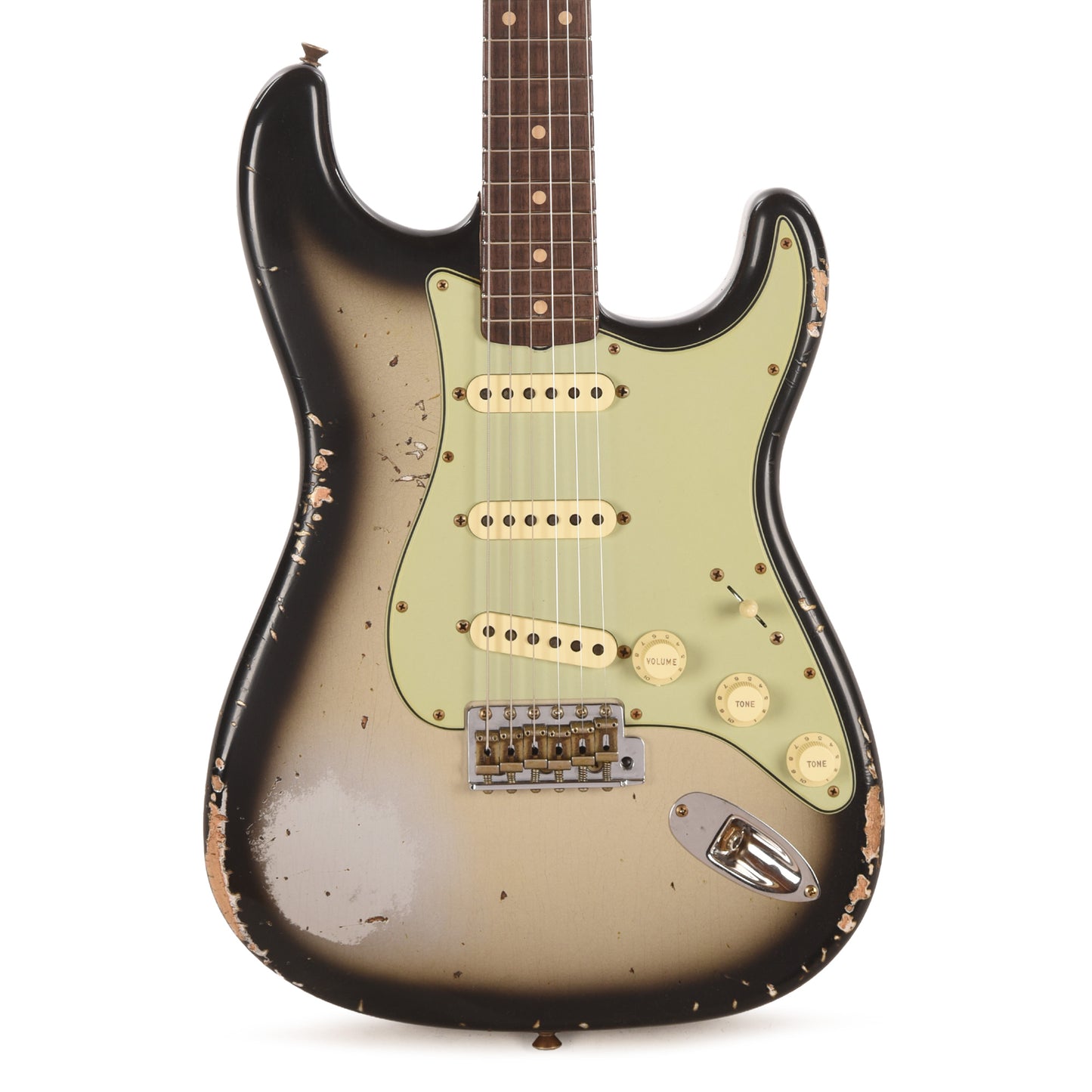 Fender Custom Shop 1960 Stratocaster Journeyman Relic Aged Silverburst Electric Guitars