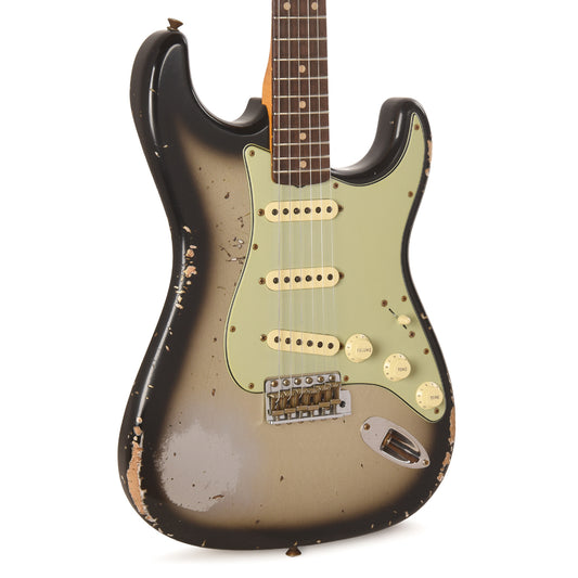 Fender Custom Shop 1960 Stratocaster Journeyman Relic Aged Silverburst Electric Guitars