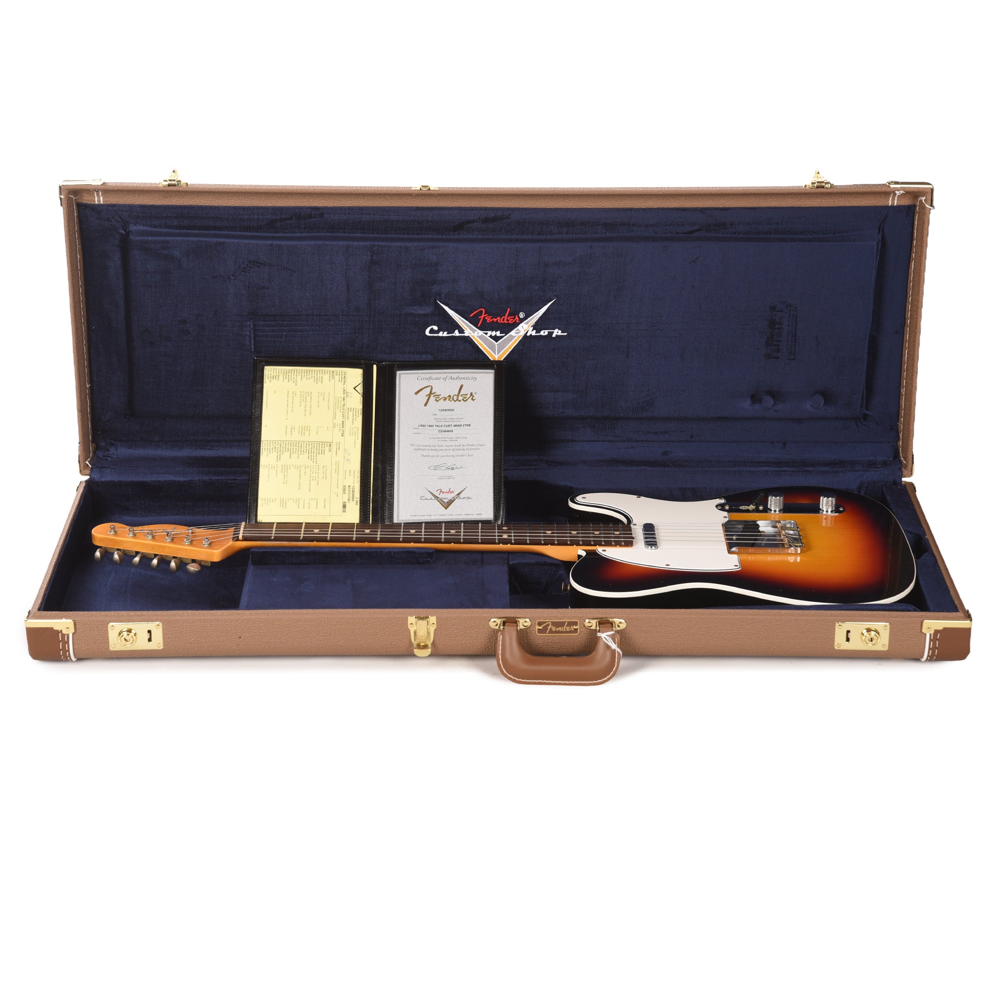 Fender Custom Shop 1960 Telecaster Custom Journeyman Relic 3-Tone Sunburst Electric Guitars