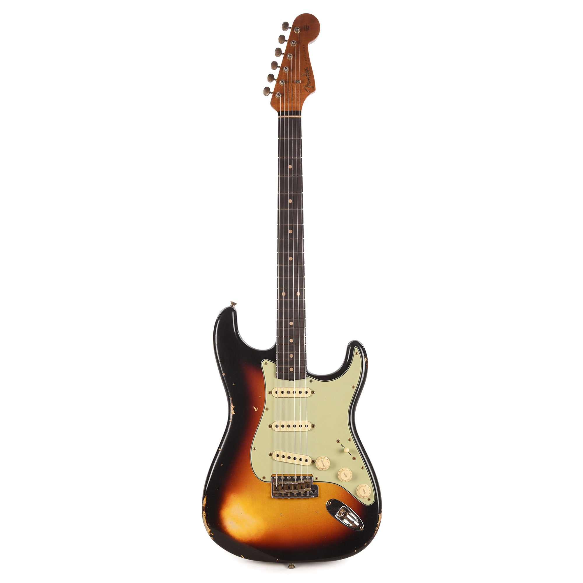 Fender Custom Shop 1960s Dual Mag II Stratocaster Relic 3-Tone Sunburst w/Roasted Maple Neck Electric Guitars