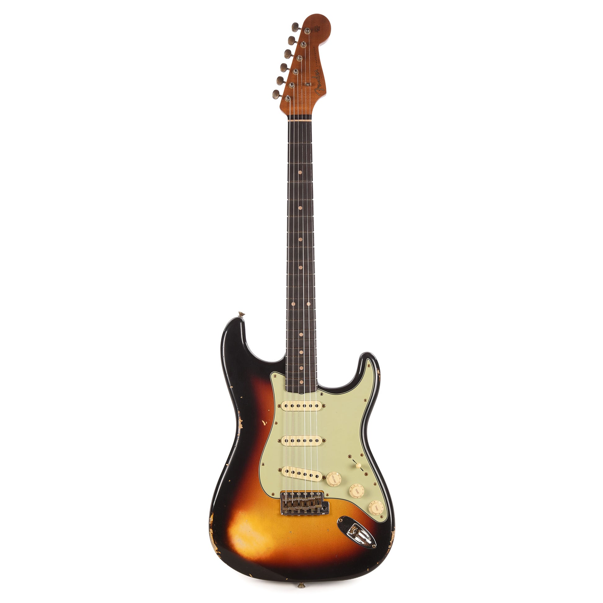 Fender Custom Shop 1960s Dual Mag II Stratocaster Relic 3-Tone Sunburst w/Roasted Maple Neck Electric Guitars