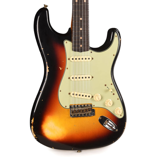 Fender Custom Shop 1960s Dual Mag II Stratocaster Relic 3-Tone Sunburst w/Roasted Maple Neck Electric Guitars