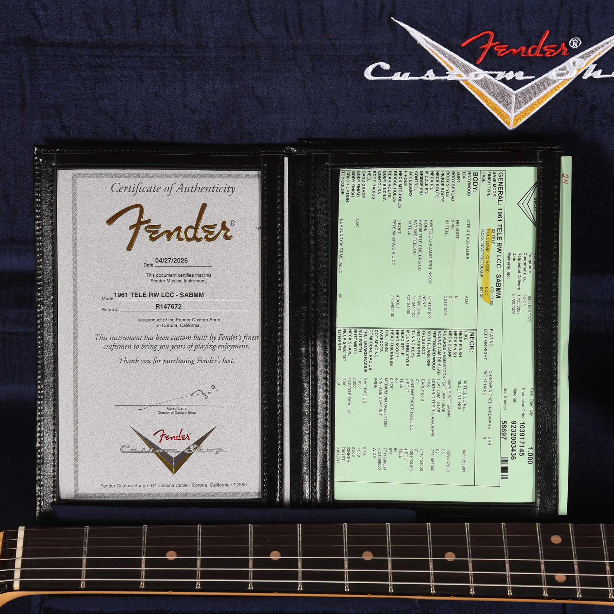 Fender Custom Shop 1961 Telecaster 