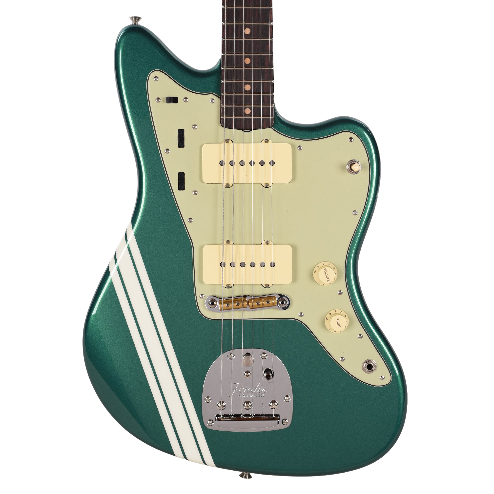 Fender Custom Shop 1962 Jazzmaster NOS British Racing Green w/Olympic White Competition Stripes Electric Guitars