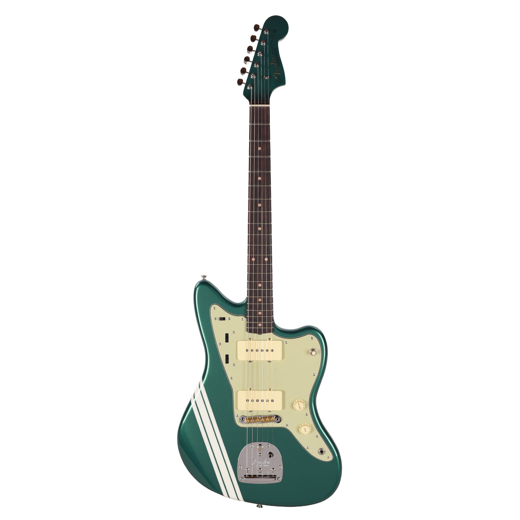 Fender Custom Shop 1962 Jazzmaster NOS British Racing Green w/Olympic White Competition Stripes Electric Guitars