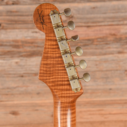 Fender Custom Shop 1963 Stratocaster Heavy Relic HH Chartreuse Sparkle 2024 Electric Guitars